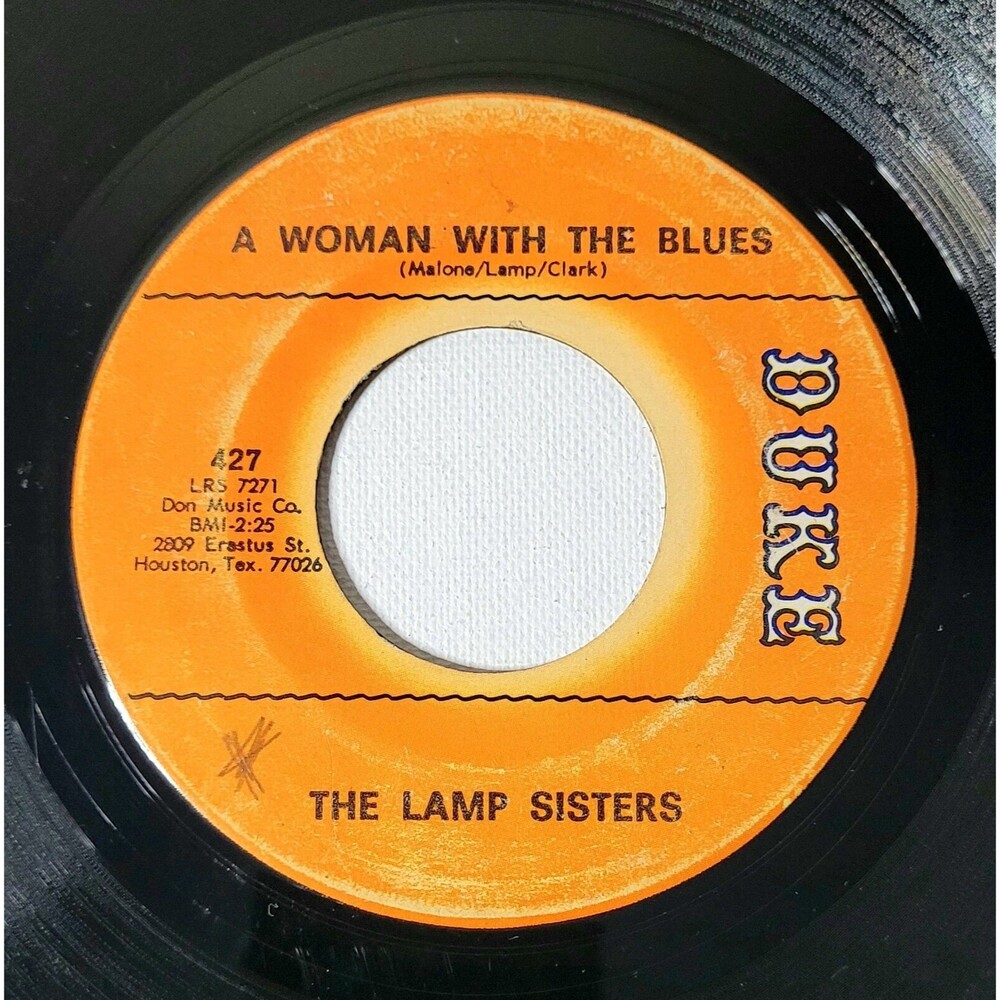 The Lamp Sisters 45 RPM - A Woman With The Blues / I Thought It Was All Over VG